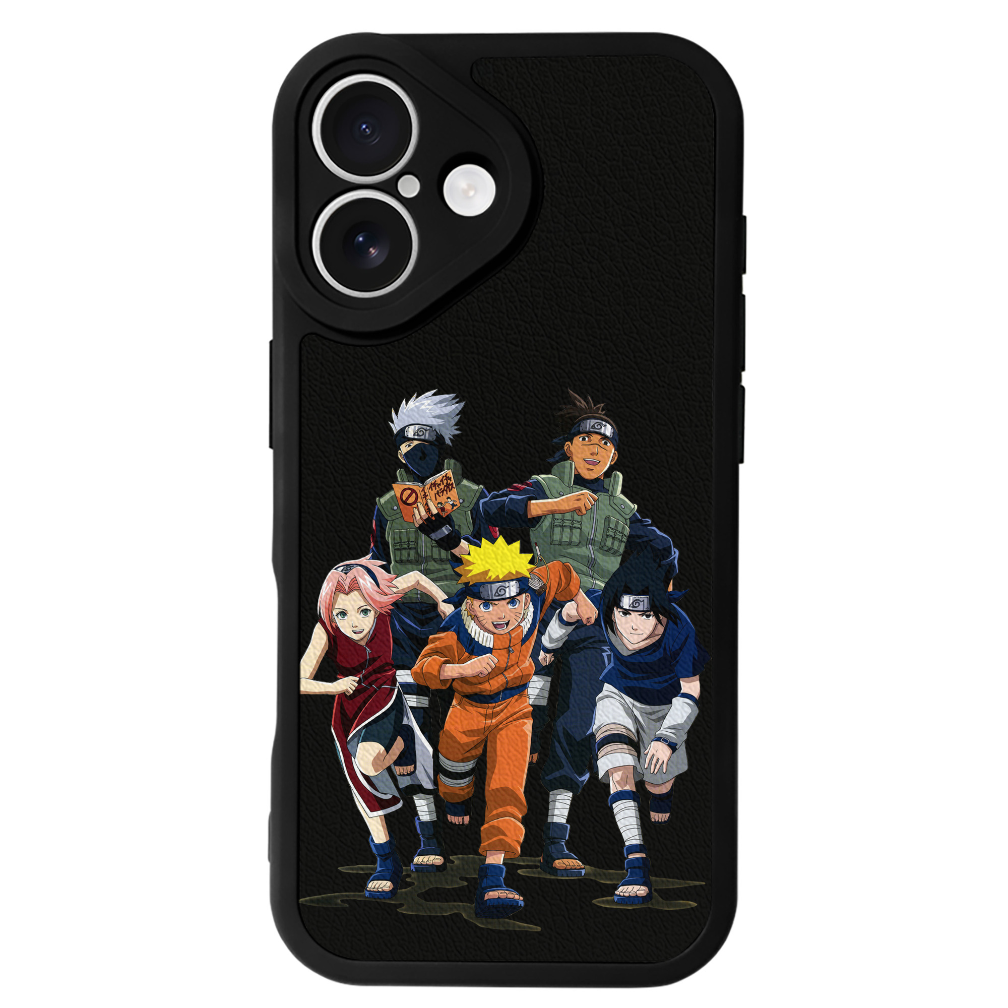 （画像用） NARUTO -ナルト- うずまき ナルト Uzumaki Naruto 【iPhone 16シリーズ対応】シリコンスマホケース（レザー調） 材質：シリコン